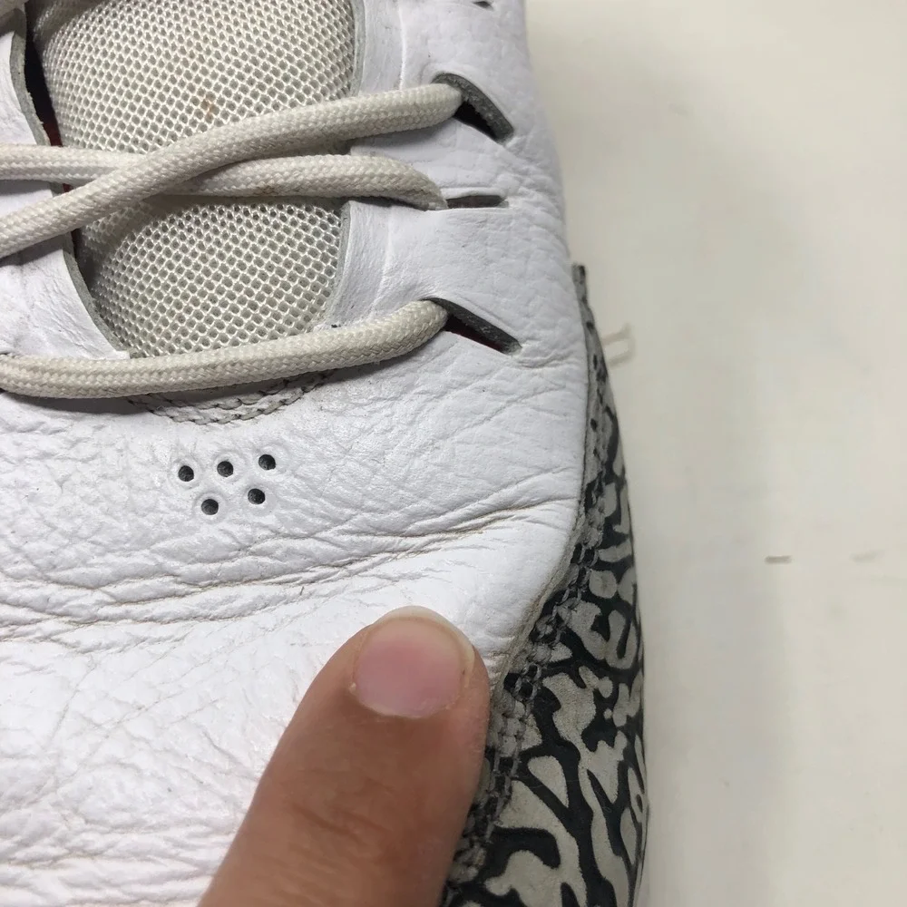 Jordan ADG Golf Shoes Mens‎ 8.5 White Cement AR7995-100 Elephant Print Leather